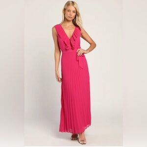Lulu's Pink Maxi Dress